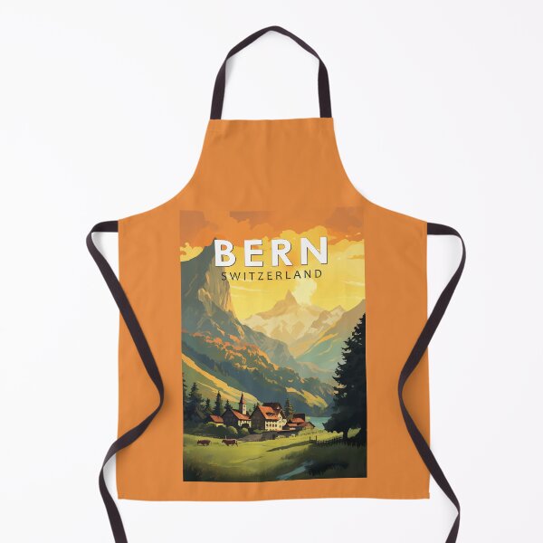 Item preview, Bern Switzerland Travel Art Vintage designed and sold by KrisSidDesigns.