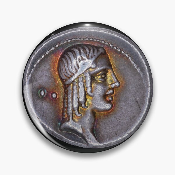Item preview, Apollo denarius portrait, 67 BC designed and sold by OptimoPrincipi Roman Coins.