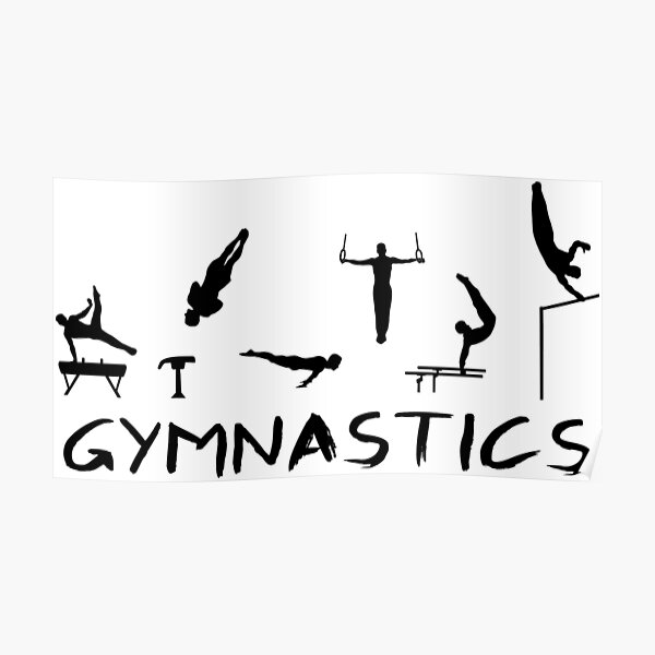 Homme de gymnastique Poster