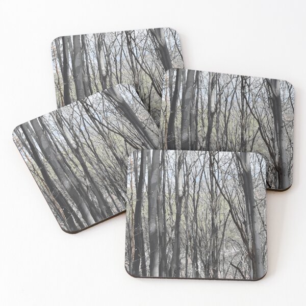 Item preview, Grey trees forest landscape designed and sold by mariya-ivanova.