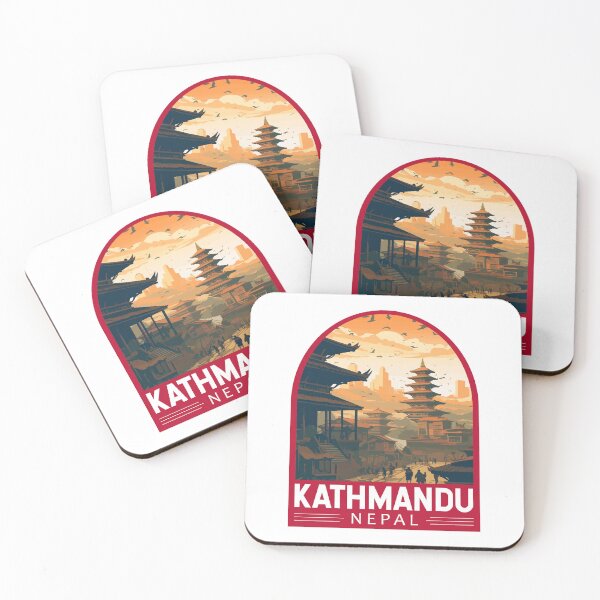 Item preview, Kathmandu Nepal Travel Art Emblem designed and sold by KrisSidDesigns.