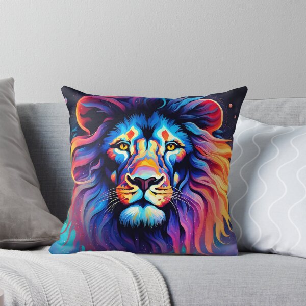 Item preview, Radiant Pride: Glowing Lion in Celestial Harmony designed and sold by javaoverride.