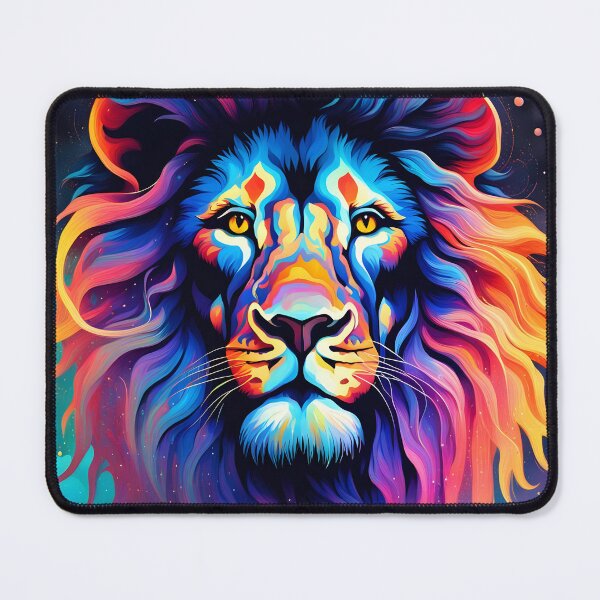 Item preview, Radiant Pride: Glowing Lion in Celestial Harmony designed and sold by javaoverride.