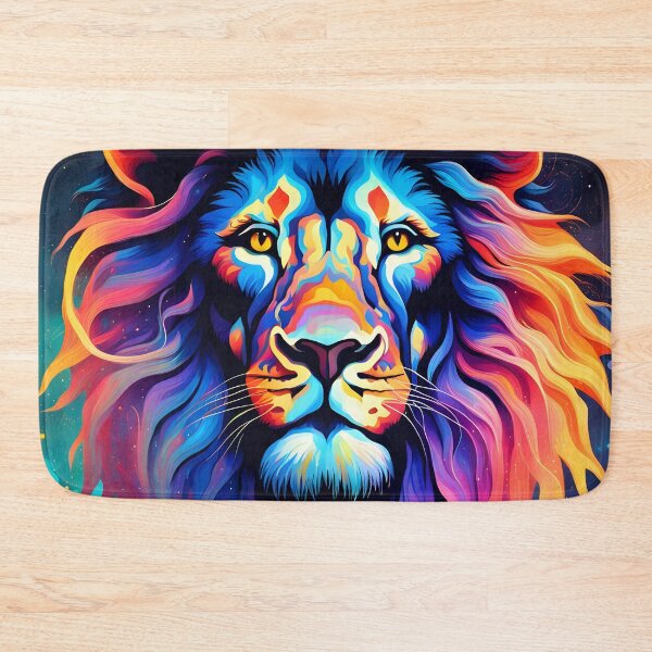 Item preview, Radiant Pride: Glowing Lion in Celestial Harmony designed and sold by javaoverride.