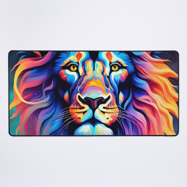 Item preview, Radiant Pride: Glowing Lion in Celestial Harmony designed and sold by javaoverride.