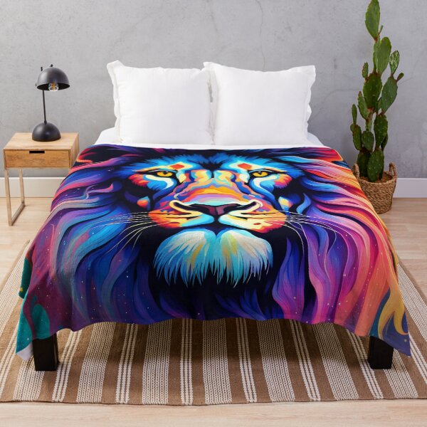 Item preview, Radiant Pride: Glowing Lion in Celestial Harmony designed and sold by javaoverride.