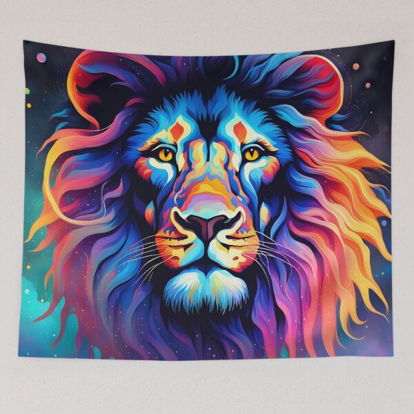 Item preview, Radiant Pride: Glowing Lion in Celestial Harmony designed and sold by javaoverride.
