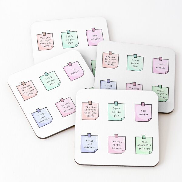 Item preview, Motivational Sticky Notes Inspirational Daily Reminder Post It Pack designed and sold by wonderxwander.