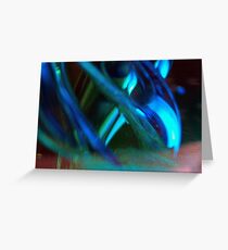 Blue Green Abstract Greeting Card