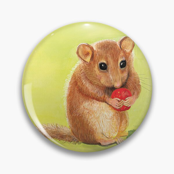 Item preview, Hazel (or Common) Dormouse Eating Woodland Strawberry designed and sold by Julia Doria.