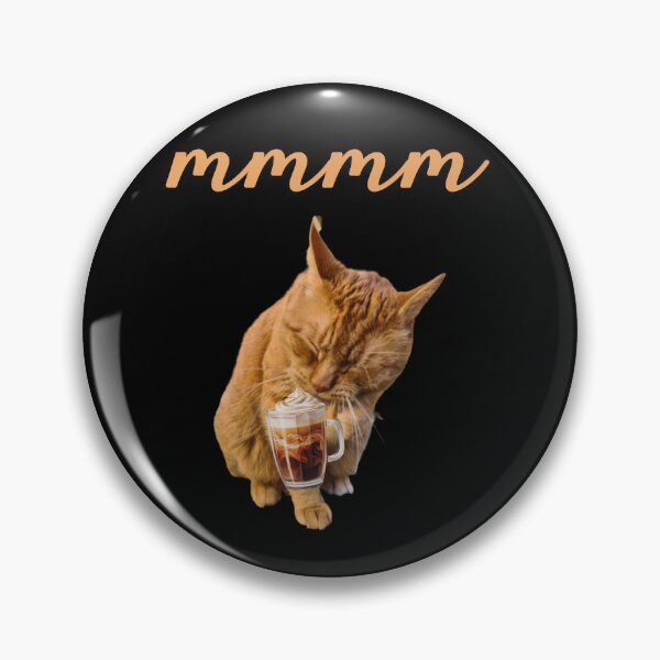 Item preview, Mmmm kitty loves coffee designed and sold by FlossOrFi.