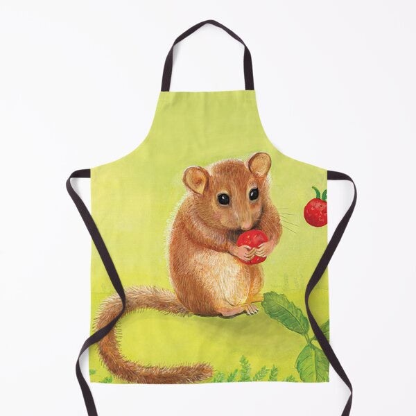 Item preview, Hazel (or Common) Dormouse Eating Woodland Strawberry designed and sold by Julia Doria.