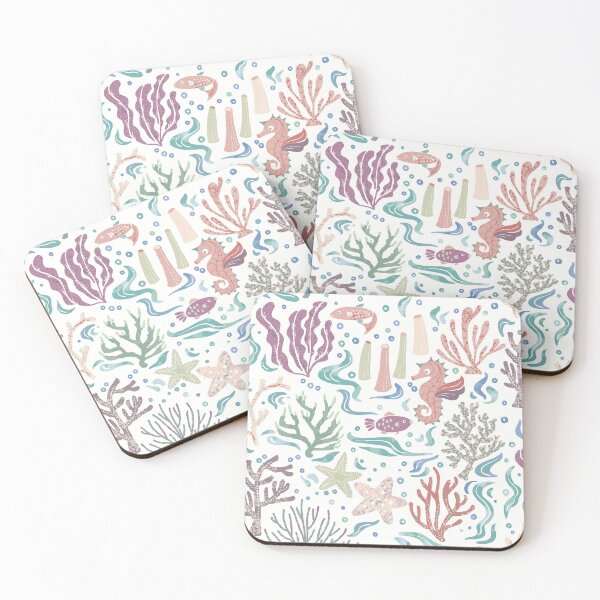 Item preview, Cute Corals with Baby Sea Dragon [white] designed and sold by Aia UENO design.