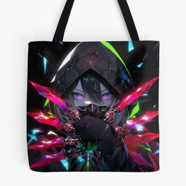 Item preview, Cool Neon Crystal Blade Assassin Anime Girl designed and sold by bubblegoth.