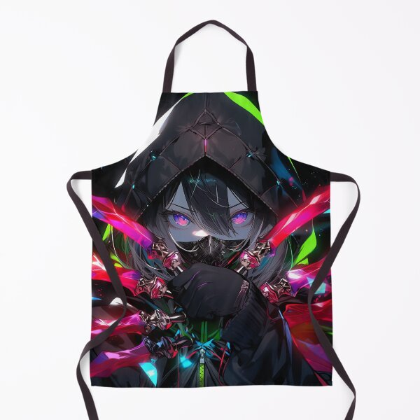 Item preview, Cool Neon Crystal Blade Assassin Anime Girl designed and sold by bubblegoth.