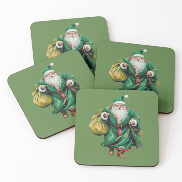 Item preview, Father Christmas Wearing Green Robes Cut Out designed and sold by taiche.