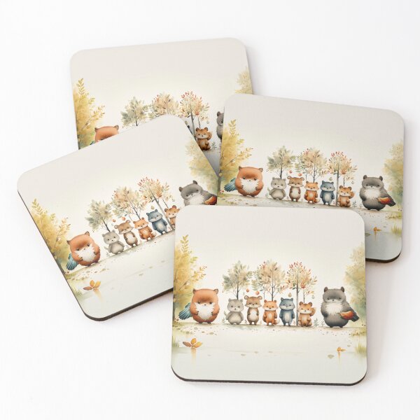 Item preview, Woodland Creatures digital paper designed and sold by Khun-Teera.