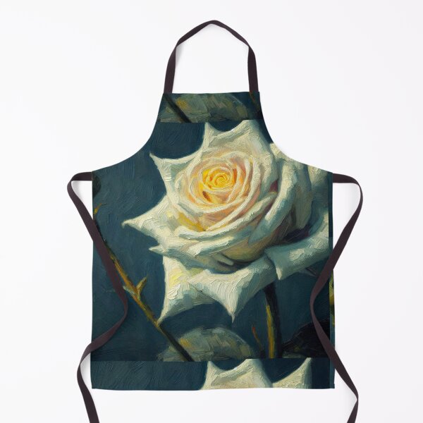Item preview, Blooming Rose: White Rose Flower Study - Van Gogh Style designed and sold by Star-Fragment.