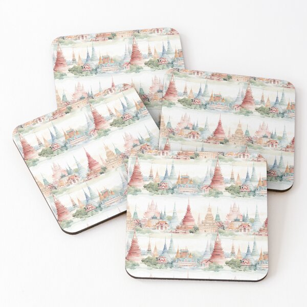 Item preview, Thai Temples and Pagodas designed and sold by MimoruShop.