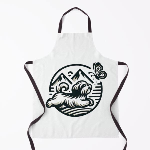 Item preview, Lhasa Apso chasing a butterfly designed and sold by nexanova369.