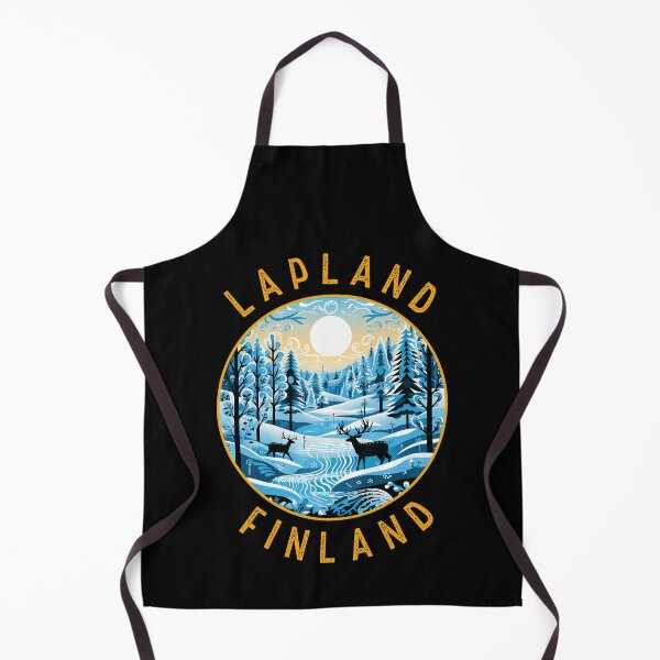 Item preview, Lapland Finland Deer Retro Distressed Circle designed and sold by KrisSidDesigns.