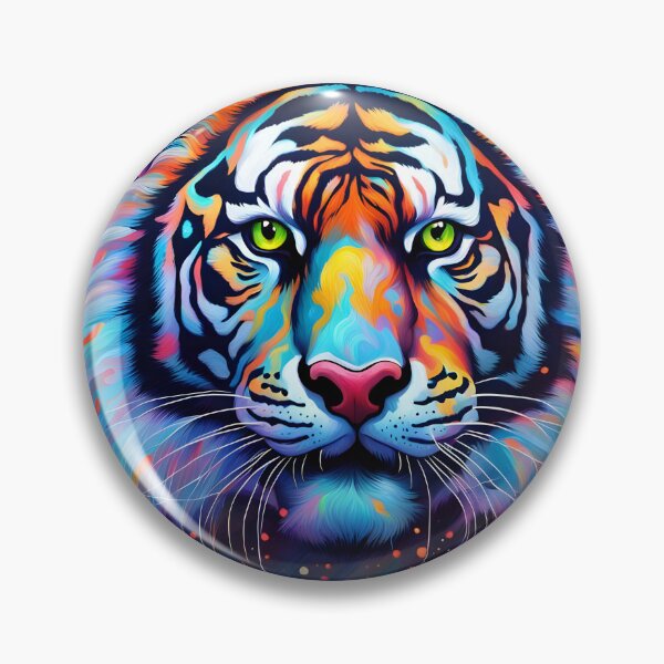 Item preview, Cosmic Stripes: Iridescent Tiger Amidst the Stars designed and sold by javaoverride.