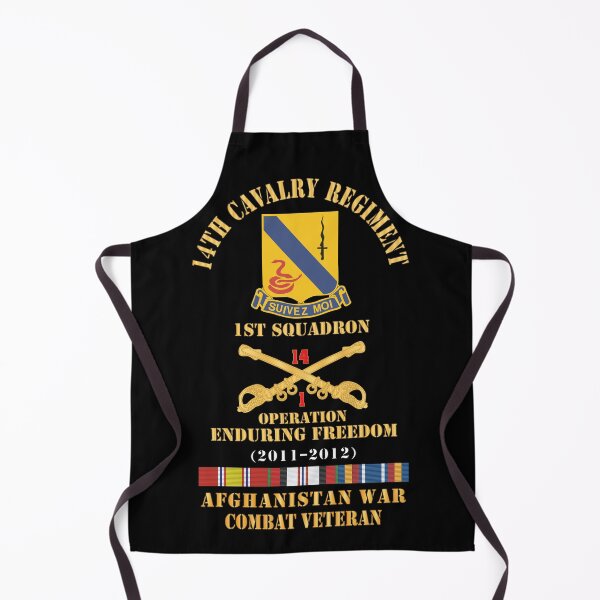 Item preview, Army - 14th Cavalry Regiment w Cav Br - 1st Squadron - OEF - 2011-2012 - Red Txt Cbt Vet w AFGHAN SVC X 300 designed and sold by Military Insignia Products.