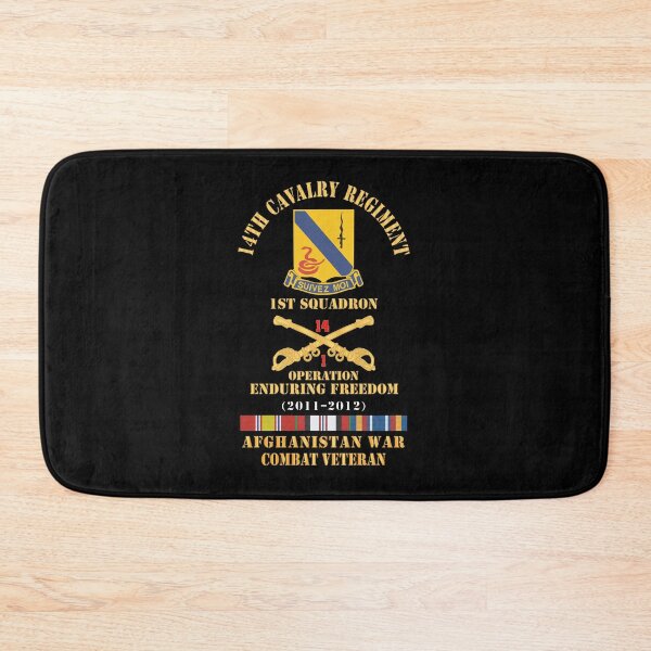 Item preview, Army - 14th Cavalry Regiment w Cav Br - 1st Squadron - OEF - 2011-2012 - Red Txt Cbt Vet w AFGHAN SVC X 300 designed and sold by Military Insignia Products.