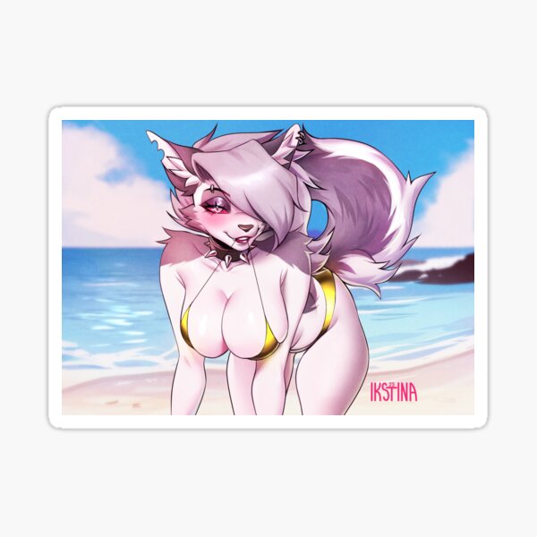Vista previa del artículo con la obra «LOONA EN LA PLAYA», diseñado y vendido por IKSTINA.