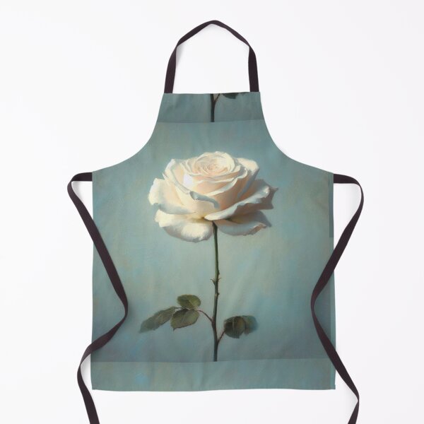 Item preview, Vintage Style Rose Stem: White Rose Flower Study designed and sold by Star-Fragment.