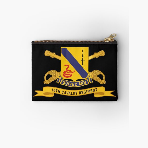 Aperçu de l'œuvre Armée - 14e Régiment de cavalerie avec Br - Ruban créée et vendue par Military Insignia Products.