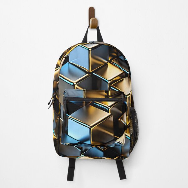 Item preview, Metallic cubes which have one side in gold and one in blue designed and sold by CoolVisionStd.