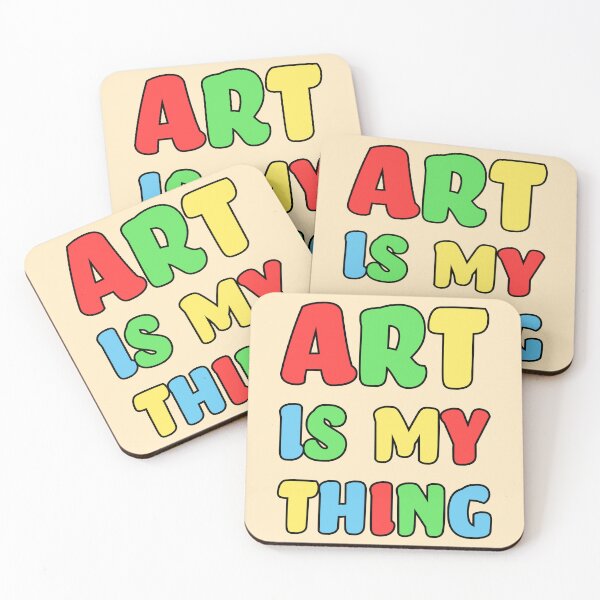 Artikelvorschau, Kunst ist mein Ding bunt entworfen und verkauft von PMCreative.