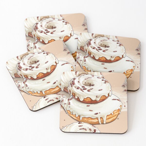 Item preview, Glazed Vanilla Donuts Pattern designed and sold by ivanmejia.