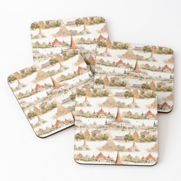 Item preview, Thai Temples and Pagodas designed and sold by MimoruShop.