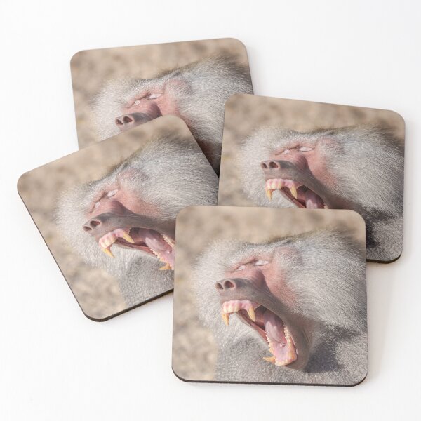 Item preview, Power Unleashed - Male Baboon's Impressive Teeth designed and sold by rawshutterbug.