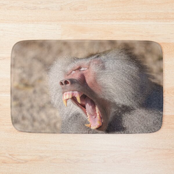 Item preview, Power Unleashed - Male Baboon's Impressive Teeth designed and sold by rawshutterbug.