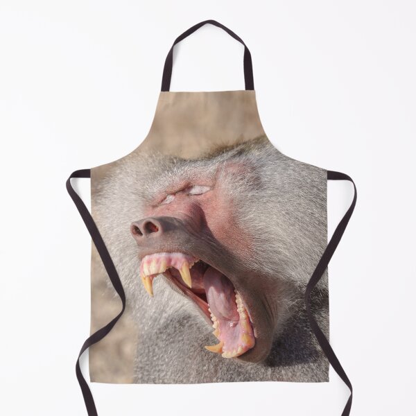 Item preview, Power Unleashed - Male Baboon's Impressive Teeth designed and sold by rawshutterbug.