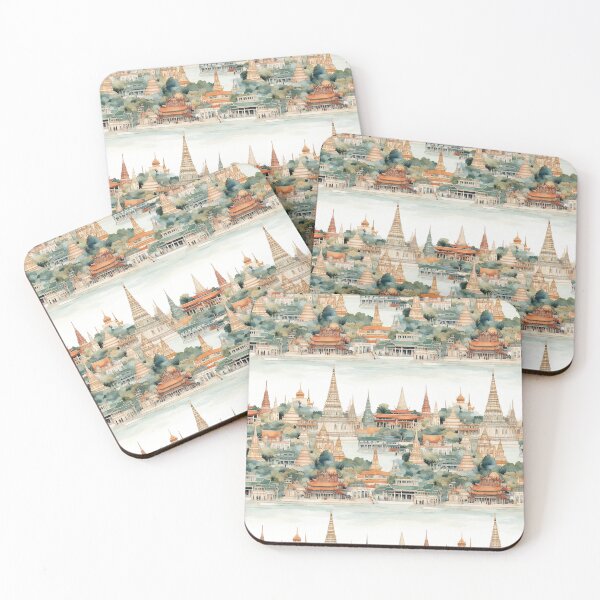 Item preview, Thai Temples and Pagodas designed and sold by MimoruShop.