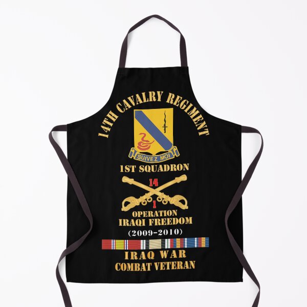 Item preview, Army - 14th Cavalry Regiment w Cav Br - 1st Squadron - OIF - 2009–2010 - Red Txt Cbt Vet w IRAQ SVC X 300 designed and sold by Military Insignia Products.