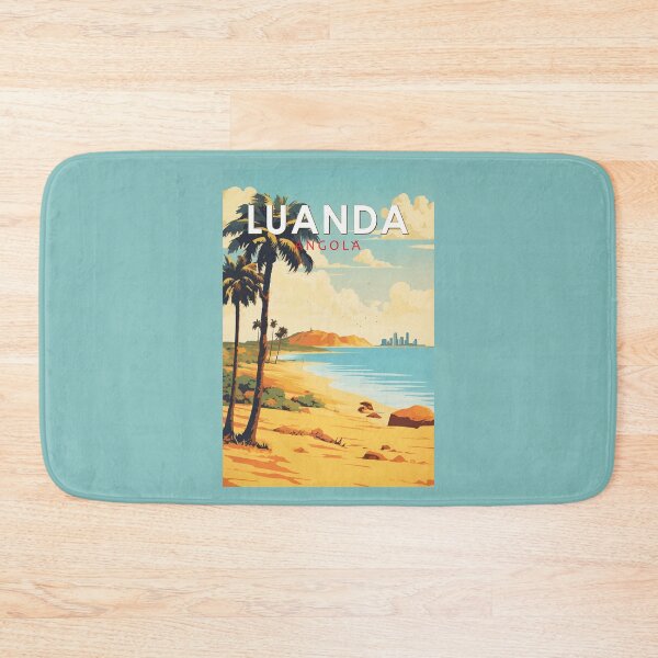 Item preview, Luanda Angola Travel Art Vintage designed and sold by KrisSidDesigns.
