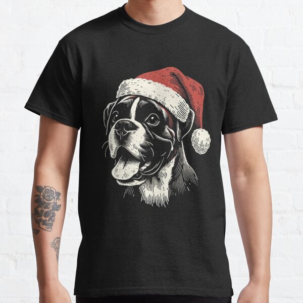 Boxer dog christmas clearance shirt