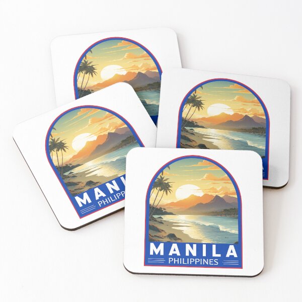 Item preview, Manila Philippines Travel Art Emblem designed and sold by KrisSidDesigns.