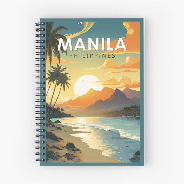 Item preview, Manila Philippines Travel Art Vintage designed and sold by KrisSidDesigns.