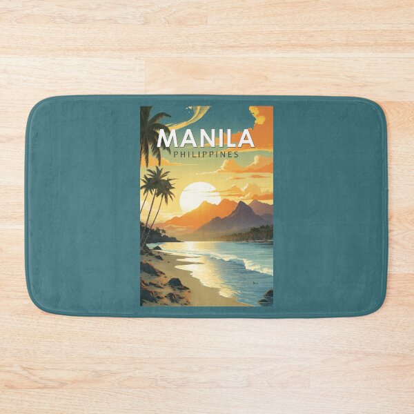 Item preview, Manila Philippines Travel Art Vintage designed and sold by KrisSidDesigns.