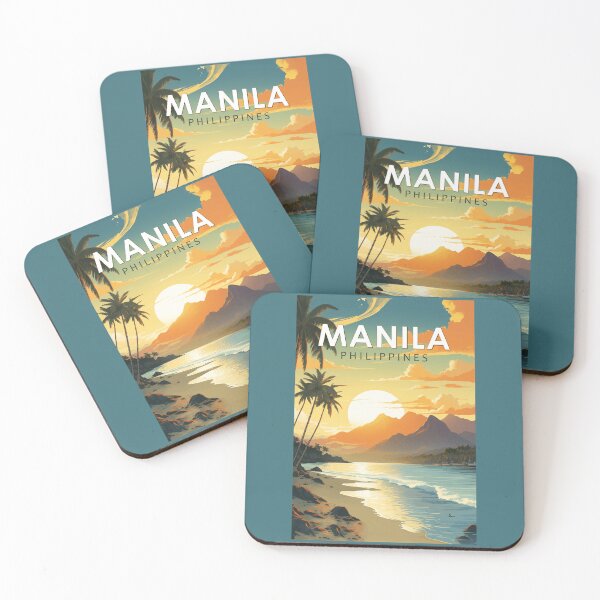 Item preview, Manila Philippines Travel Art Vintage designed and sold by KrisSidDesigns.