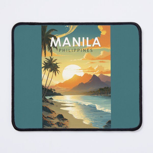 Item preview, Manila Philippines Travel Art Vintage designed and sold by KrisSidDesigns.