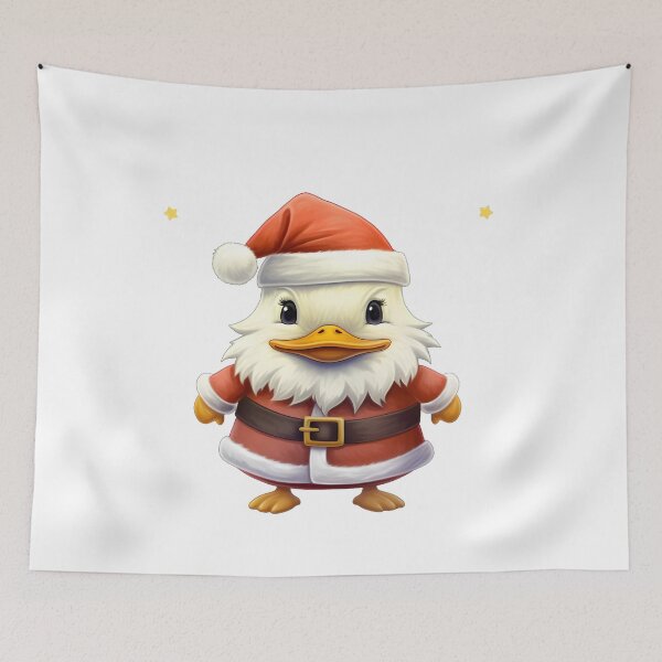 Item preview,  White Quackmas Duck for Christmas designed and sold by AMONGIFTS.