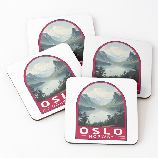 Item preview, Oslo Norway Travel Art Emblem designed and sold by KrisSidDesigns.