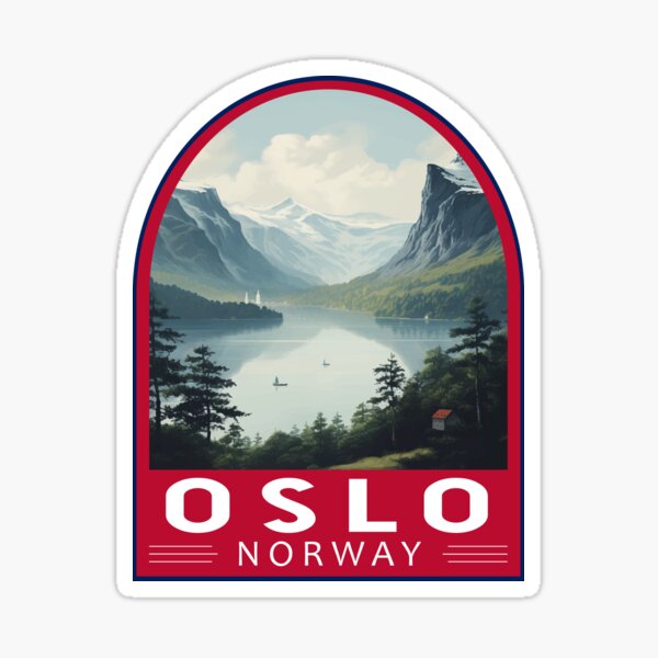 Item preview, Oslo Norway Travel Art Emblem designed and sold by KrisSidDesigns.
